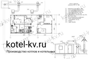 Блочная котельная 1400 кВт с ГВС с бытовыми помещениями с резервом